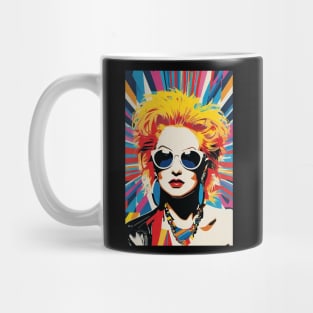 Art Deco Cyndi Lauper Mug